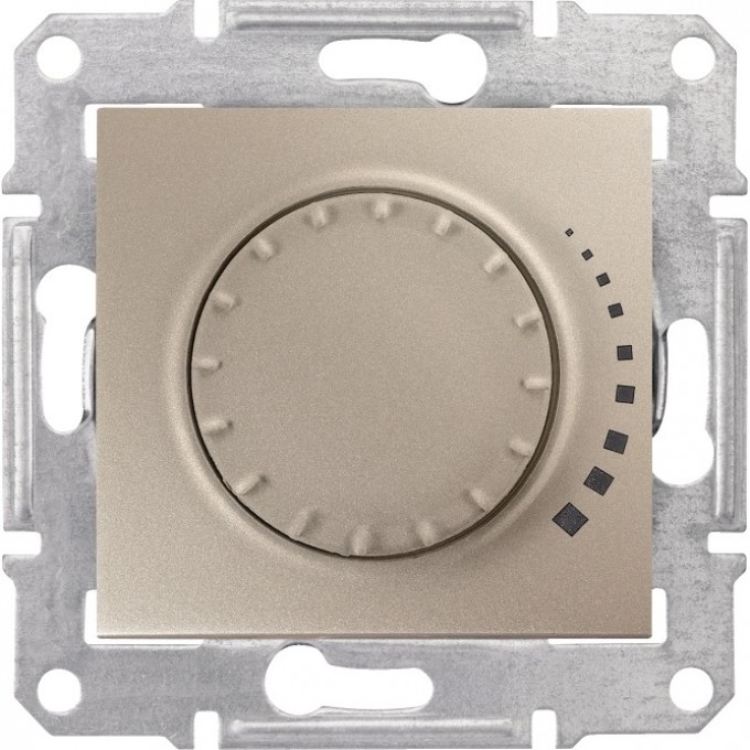 Светорегулятор (диммер) SCHNEIDER ELECTRIC SEDNA поворотный, емкостный, 25-325Вт/ВА, титан SDN2200668