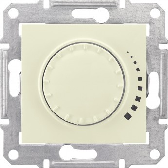 Светорегулятор (диммер) SCHNEIDER ELECTRIC SEDNA поворотный, индуктивный, 60-500Вт/ВА, бежевый