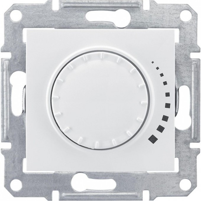 Светорегулятор (диммер) SCHNEIDER ELECTRIC SEDNA поворотный, индуктивный, 60-500Вт/ВА, белый SDN2200421