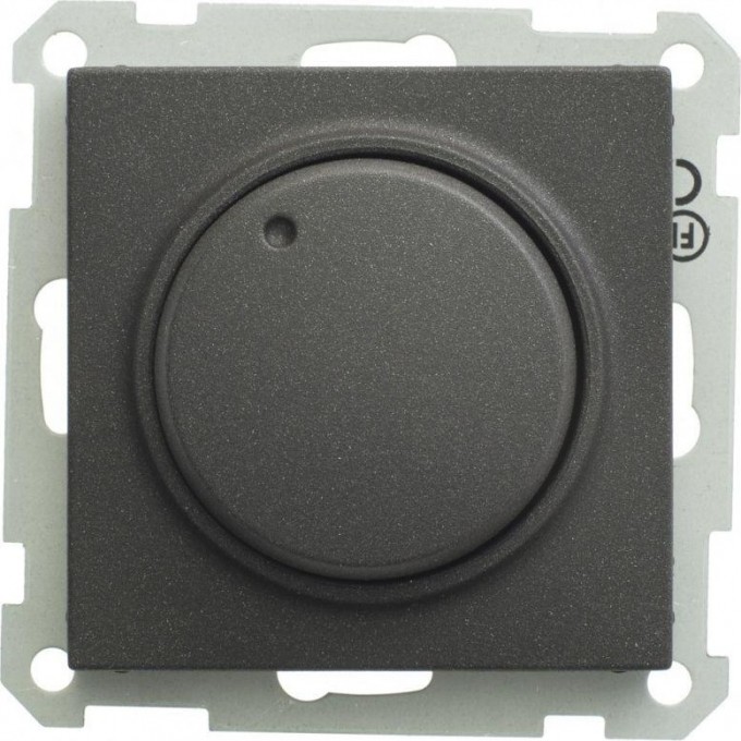 Светорегулятор (диммер) SCHNEIDER ELECTRIC W59 поворотный, 300Вт, 230В, механизм, черный бархат SR-5S0-6-86