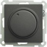 Светорегулятор (диммер) SCHNEIDER ELECTRIC W59 поворотный, 300Вт, 230В, механизм, черный бархат SR-5S0-6-86