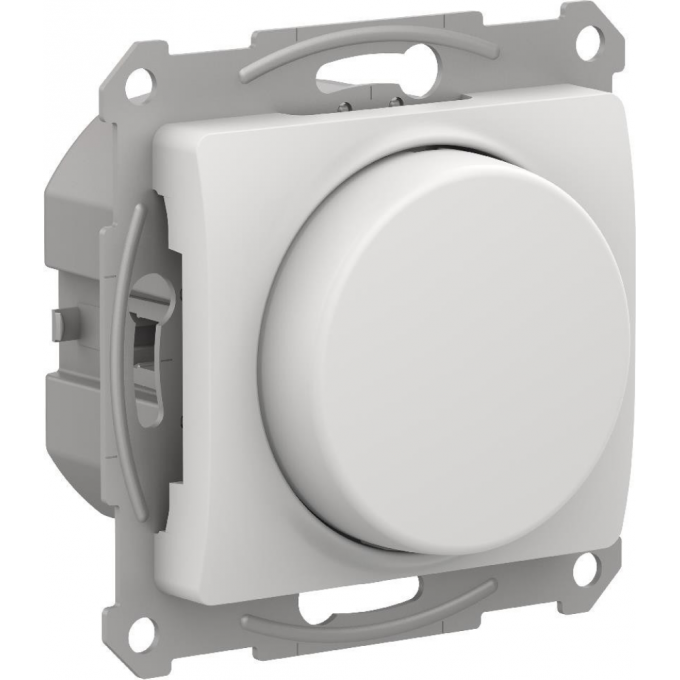 Светорегулятор поворотно-нажимной SCHNEIDER ELECTRIC GLOSSA 400Вт механизм белый SE GSL000123