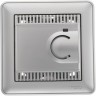 Термостат электронный теплого пола SCHNEIDER ELECTRIC W59 с датчиком,от+5до+50°C,10A, в сборе,МАТ.ХРОМ TES-151-58