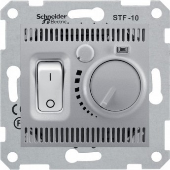 Термостат теплого пола SCHNEIDER ELECTRIC SEDNA, 10А, 230В, алюминий