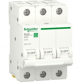 Выключатель автоматический SCHNEIDER ELECTRIC RESI9 модульный, 3п C 10А 6000А