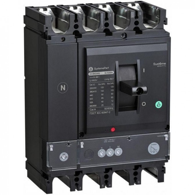 Выключатель автоматический SCHNEIDER ELECTRIC SYSTEMEPACT CCB400 50кА 3P3D S2.3 400А SPC400N40023L3DF